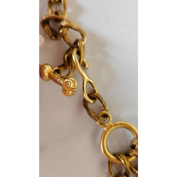 Vintage 80s Womens Chain Link Waist Belt Gold Tone Layered Adjustable Boho Swag - Picture 4 of 11